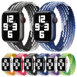 สายรัดนาฬิกาไนลอนถักแบบห่วงเดี่ยว ขนาด: M 155mm สำหรับ Apple Watch Series 6 & SE & 5 & 4 44mm / 3 & 2 & 1 42mm, M 155mm 44mm / 42 mm