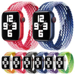 สายรัดนาฬิกาไนลอนถักแบบห่วงเดี่ยว ขนาด: L 165mm สำหรับ Apple Watch Series 6 & SE & 5 & 4 44mm / 3 & 2 & 1 42mm, L 165mm 44mm / 42 mm