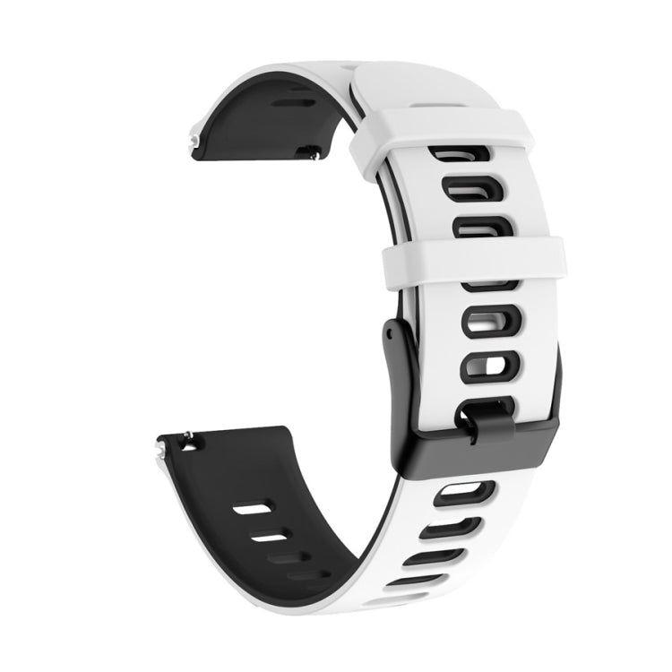 Universal Two-color Silicone Replacement Strap Watchband, 22mm For Xiaomi Haylou RT RS3 LS04 / LS05S, 20mm For Garmin Vivoactive 3 / Venu, 22mm For Garmin Vivoactive 4 / Venu 2