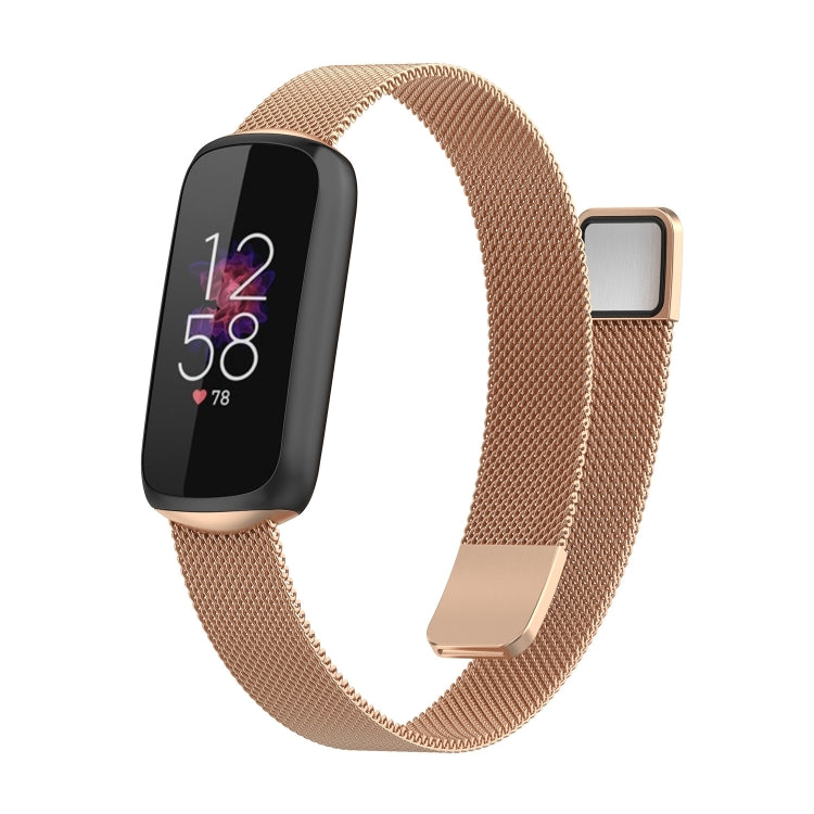 For Fitbit Luxe Special Edition Milanese Metal Magnetic Replacement Strap Watchband