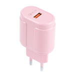 ที่ชาร์จเดินทาง Macarons แบบ USB เดี่ยว QC3.0, ปลั๊ก EU, ปลั๊ก US