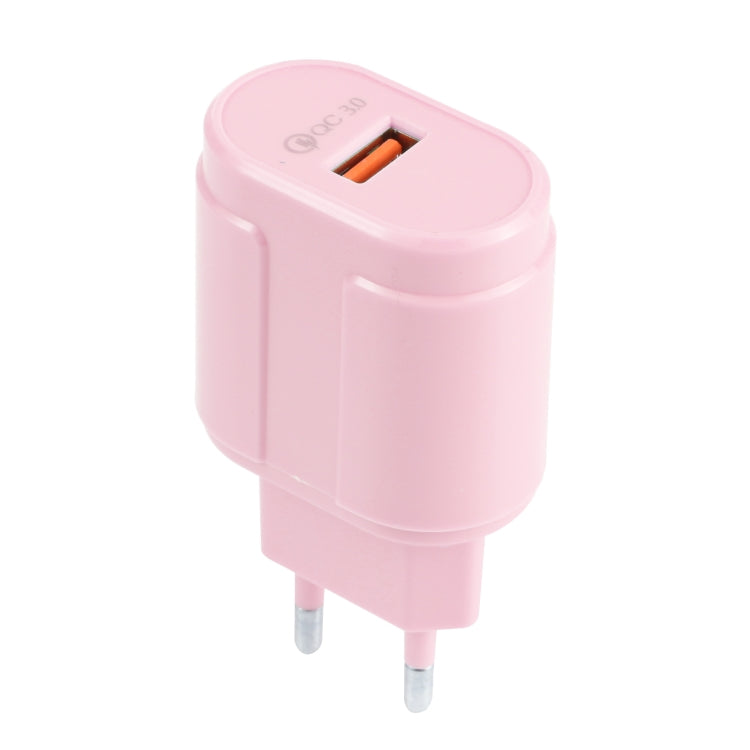 ที่ชาร์จเดินทาง Macarons แบบ USB เดี่ยว QC3.0, ปลั๊ก EU, ปลั๊ก US
