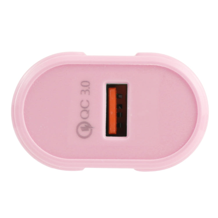 ที่ชาร์จเดินทาง Macarons แบบ USB เดี่ยว QC3.0, ปลั๊ก EU, ปลั๊ก US
