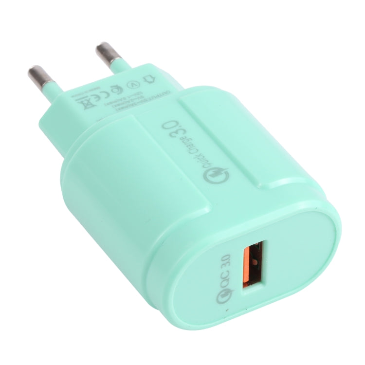 ที่ชาร์จเดินทาง Macarons แบบ USB เดี่ยว QC3.0, ปลั๊ก EU, ปลั๊ก US