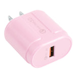 ที่ชาร์จเดินทาง Macarons แบบ USB เดี่ยว QC3.0, ปลั๊ก EU, ปลั๊ก US