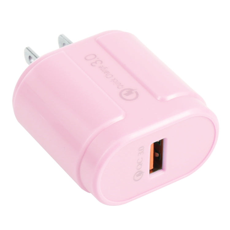 ที่ชาร์จเดินทาง Macarons แบบ USB เดี่ยว QC3.0, ปลั๊ก EU, ปลั๊ก US