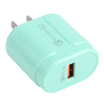 ที่ชาร์จเดินทาง Macarons แบบ USB เดี่ยว QC3.0, ปลั๊ก EU, ปลั๊ก US