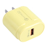 ที่ชาร์จเดินทาง Macarons แบบ USB เดี่ยว QC3.0, ปลั๊ก EU, ปลั๊ก US