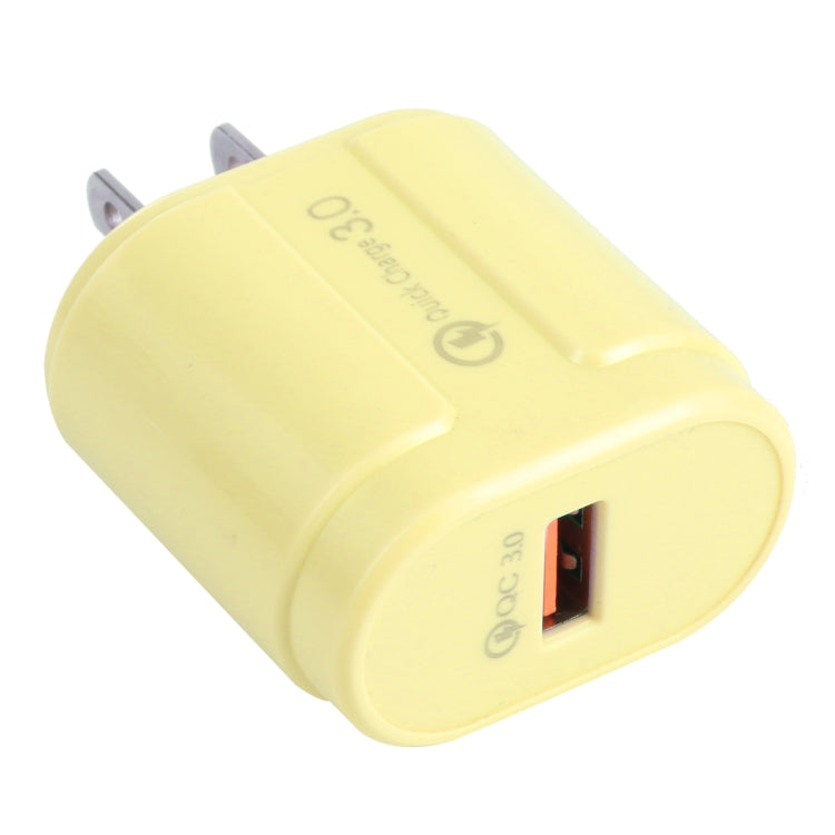 ที่ชาร์จเดินทาง Macarons แบบ USB เดี่ยว QC3.0, ปลั๊ก EU, ปลั๊ก US