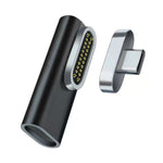 อะแดปเตอร์ USB-C / Type-C ตัวเมีย 100W เป็น USB-C / Type-C ตัวผู้ 20 พิน แบบข้อศอกแม่เหล็ก