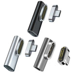อะแดปเตอร์ USB-C / Type-C ตัวเมีย 100W เป็น USB-C / Type-C ตัวผู้ 20 พิน แบบข้อศอกแม่เหล็ก
