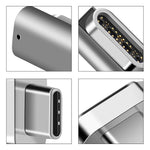 อะแดปเตอร์ USB-C / Type-C ตัวเมีย 100W เป็น USB-C / Type-C ตัวผู้ 20 พิน แบบข้อศอกแม่เหล็ก