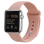 สายรัดข้อมือซิลิโคนสำรองสำหรับ Apple Watch Series 7 ขนาด 41 มม. / 6 & SE & 5 & 4 ขนาด 40 มม. / 3 & 2 & 1 ขนาด 38 มม., 7 ขนาด 45 มม. / 6 & SE & 5 & 4 ขนาด 44 มม. / 3 & 2 & 1 ขนาด 42 มม.