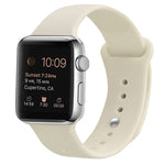 สายรัดข้อมือซิลิโคนสำรองสำหรับ Apple Watch Series 7 ขนาด 41 มม. / 6 & SE & 5 & 4 ขนาด 40 มม. / 3 & 2 & 1 ขนาด 38 มม., 7 ขนาด 45 มม. / 6 & SE & 5 & 4 ขนาด 44 มม. / 3 & 2 & 1 ขนาด 42 มม.