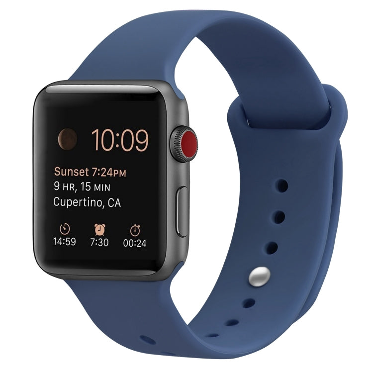 สายรัดข้อมือซิลิโคนสำรองสำหรับ Apple Watch Series 7 ขนาด 41 มม. / 6 & SE & 5 & 4 ขนาด 40 มม. / 3 & 2 & 1 ขนาด 38 มม., 7 ขนาด 45 มม. / 6 & SE & 5 & 4 ขนาด 44 มม. / 3 & 2 & 1 ขนาด 42 มม.