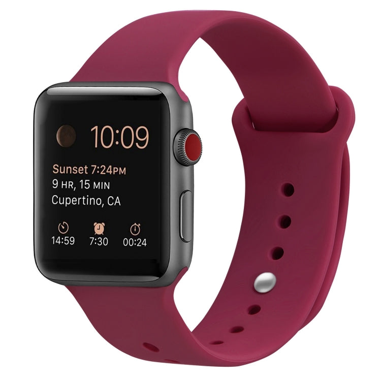 สายรัดข้อมือซิลิโคนสำรองสำหรับ Apple Watch Series 7 ขนาด 41 มม. / 6 & SE & 5 & 4 ขนาด 40 มม. / 3 & 2 & 1 ขนาด 38 มม., 7 ขนาด 45 มม. / 6 & SE & 5 & 4 ขนาด 44 มม. / 3 & 2 & 1 ขนาด 42 มม.