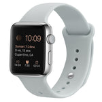 สายรัดข้อมือซิลิโคนสำรองสำหรับ Apple Watch Series 7 ขนาด 41 มม. / 6 & SE & 5 & 4 ขนาด 40 มม. / 3 & 2 & 1 ขนาด 38 มม., 7 ขนาด 45 มม. / 6 & SE & 5 & 4 ขนาด 44 มม. / 3 & 2 & 1 ขนาด 42 มม.