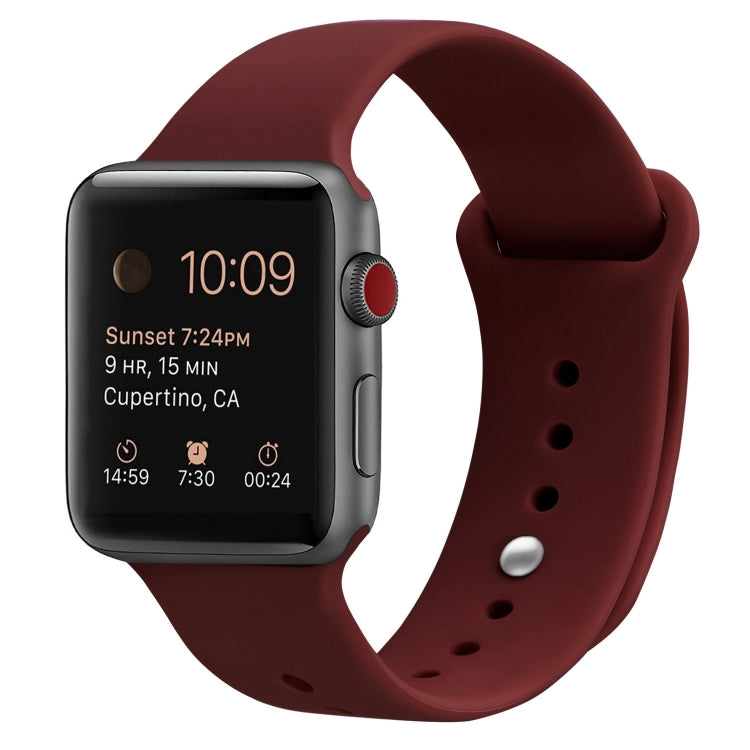 สายรัดข้อมือซิลิโคนสำรองสำหรับ Apple Watch Series 7 ขนาด 41 มม. / 6 & SE & 5 & 4 ขนาด 40 มม. / 3 & 2 & 1 ขนาด 38 มม., 7 ขนาด 45 มม. / 6 & SE & 5 & 4 ขนาด 44 มม. / 3 & 2 & 1 ขนาด 42 มม.