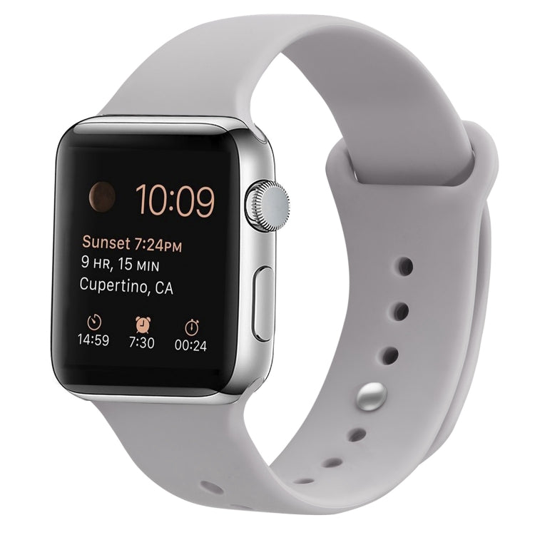 สายรัดข้อมือซิลิโคนสำรองสำหรับ Apple Watch Series 7 ขนาด 41 มม. / 6 & SE & 5 & 4 ขนาด 40 มม. / 3 & 2 & 1 ขนาด 38 มม., 7 ขนาด 45 มม. / 6 & SE & 5 & 4 ขนาด 44 มม. / 3 & 2 & 1 ขนาด 42 มม.