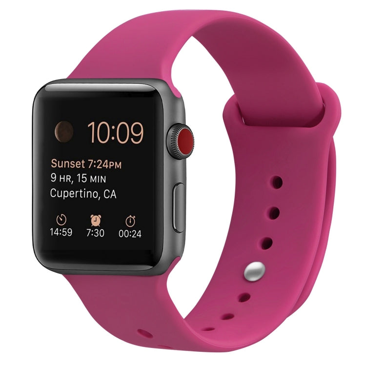 สายรัดข้อมือซิลิโคนสำรองสำหรับ Apple Watch Series 7 ขนาด 41 มม. / 6 & SE & 5 & 4 ขนาด 40 มม. / 3 & 2 & 1 ขนาด 38 มม., 7 ขนาด 45 มม. / 6 & SE & 5 & 4 ขนาด 44 มม. / 3 & 2 & 1 ขนาด 42 มม.