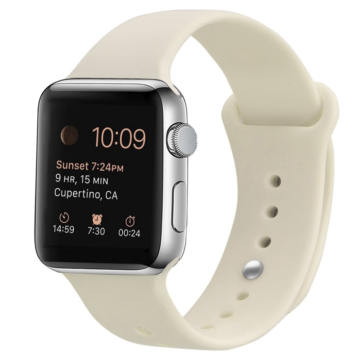 สายรัดข้อมือซิลิโคนสำรองสำหรับ Apple Watch Series 7 ขนาด 41 มม. / 6 & SE & 5 & 4 ขนาด 40 มม. / 3 & 2 & 1 ขนาด 38 มม., 7 ขนาด 45 มม. / 6 & SE & 5 & 4 ขนาด 44 มม. / 3 & 2 & 1 ขนาด 42 มม.