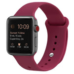 สายรัดข้อมือซิลิโคนสำรองสำหรับ Apple Watch Series 7 ขนาด 41 มม. / 6 & SE & 5 & 4 ขนาด 40 มม. / 3 & 2 & 1 ขนาด 38 มม., 7 ขนาด 45 มม. / 6 & SE & 5 & 4 ขนาด 44 มม. / 3 & 2 & 1 ขนาด 42 มม.