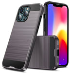 Brushed Texture Carbon Fiber TPU Case, For iPhone 13 mini, For iPhone 13, For iPhone 13 Pro, For iPhone 13 Pro Max