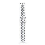 สายซิลิโคนเปลี่ยนแบบหัวเข็มขัดโลหะ สำหรับ Apple Watch Series, 7 41mm / 6 & SE & 5 & 4 40mm / 3 & 2 & 1 38mm, 7 45mm / 6 & SE & 5 & 4 44mm / 3 & 2 & 1 42mm