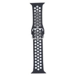 สายซิลิโคนเปลี่ยนแบบหัวเข็มขัดโลหะ สำหรับ Apple Watch Series, 7 41mm / 6 & SE & 5 & 4 40mm / 3 & 2 & 1 38mm, 7 45mm / 6 & SE & 5 & 4 44mm / 3 & 2 & 1 42mm