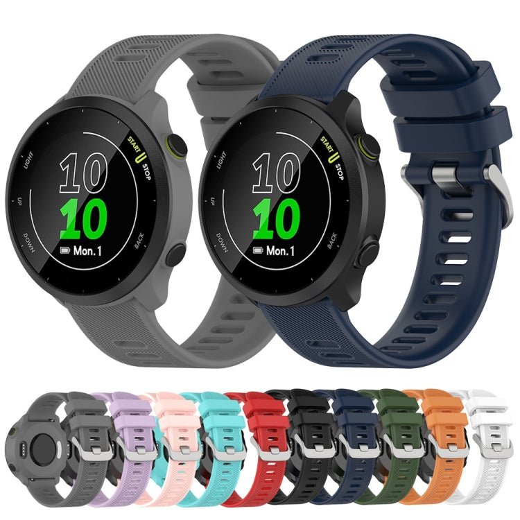 For Garmin Forerunner 158 / 55 Twill Silicone Replacement Strap Watchband