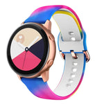 สายรัดนาฬิกาซิลิโคนพิมพ์ลายสำหรับเปลี่ยน สำหรับ Samsung Galaxy Watch 42 มม.