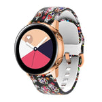 สายรัดนาฬิกาซิลิโคนพิมพ์ลายสำหรับเปลี่ยน สำหรับ Samsung Galaxy Watch 42 มม.