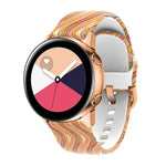 สายรัดนาฬิกาซิลิโคนพิมพ์ลายสำหรับเปลี่ยน สำหรับ Samsung Galaxy Watch 42 มม.