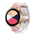 สายรัดนาฬิกาซิลิโคนพิมพ์ลายสำหรับเปลี่ยน สำหรับ Samsung Galaxy Watch 42 มม.