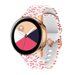 สายรัดนาฬิกาซิลิโคนพิมพ์ลายสำหรับเปลี่ยน สำหรับ Samsung Galaxy Watch 42 มม.