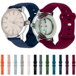 8-buckle Silicone Replacement Strap Watchband, For Huawei Watch GT 2 Pro 46mm, For Honor Magic Watch 2 42mm, For Honor Magic Watch 2 46mm, For Amazfit Pop