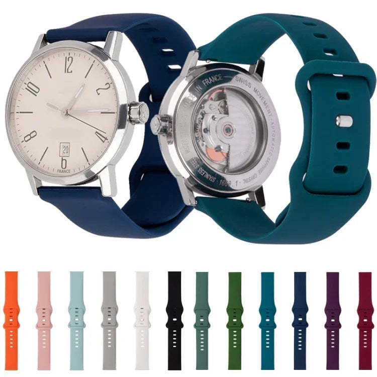 สายรัดข้อมือซิลิโคนแบบ 8 ห่วงสำหรับเปลี่ยน สำหรับนาฬิกา Amazfit Sport / Sport Watch 2S, สำหรับ Garmin Vivoactive 3