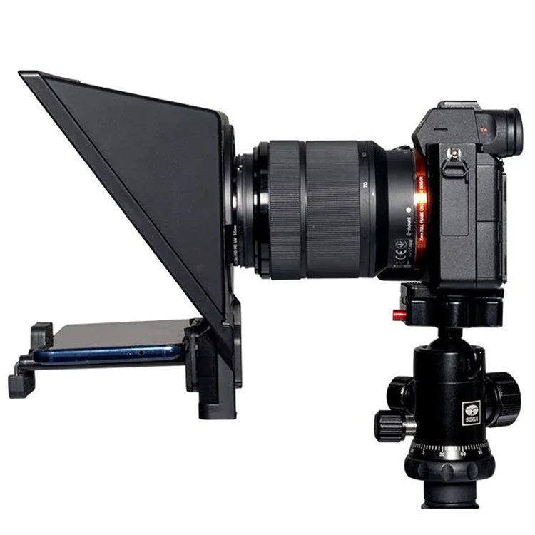 FEELWORLD TP2 โทรเลprompter แบบพกพาพร้อมรีโมทบลูทูธและแหวนอะแดปเตอร์เลนส์สำหรับกล้อง SLR, TP2