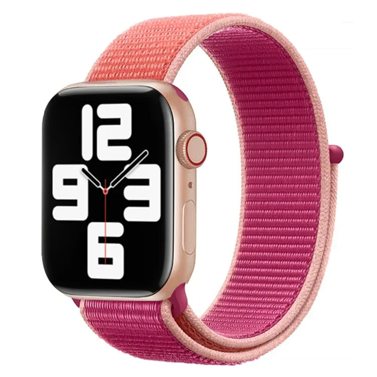 สายไนลอนสีแมตช์ สำหรับ Apple Watch Series 7 41 มม. / 6 & SE & 5 & 4 40 มม. / 3 & 2 & 1 38 มม., สำหรับ Apple Watch Series 8&7 41 มม. / SE 2&6&SE&5&4 40 มม. / 3&2&1 38 มม., สำหรับ Apple Watch Series 7 45 มม. / 6 & SE & 5 & 4 44 มม. / 3 & 2 & 1 42 มม.