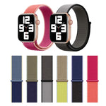 สายไนลอนสีแมตช์ สำหรับ Apple Watch Series 7 41 มม. / 6 & SE & 5 & 4 40 มม. / 3 & 2 & 1 38 มม., สำหรับ Apple Watch Series 8&7 41 มม. / SE 2&6&SE&5&4 40 มม. / 3&2&1 38 มม., สำหรับ Apple Watch Series 7 45 มม. / 6 & SE & 5 & 4 44 มม. / 3 & 2 & 1 42 มม.