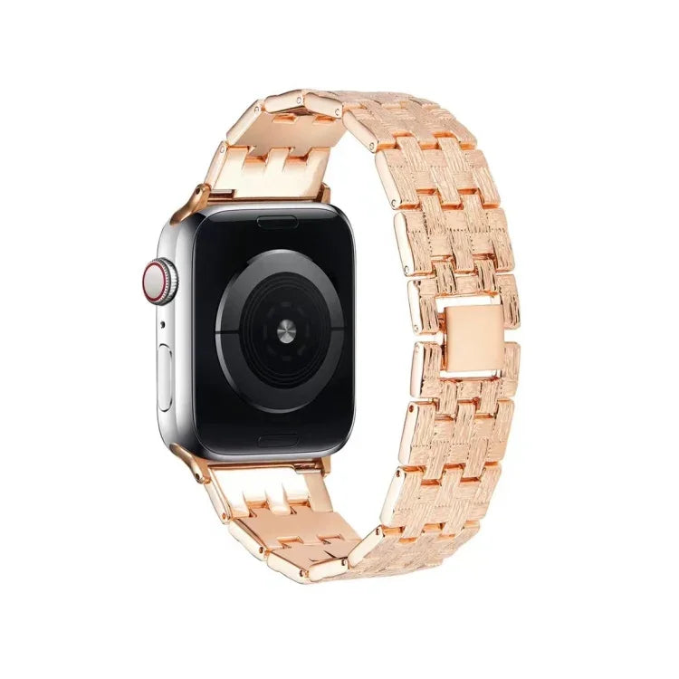 สายสแตนเลสสตีลเปลี่ยนลายทอ สำหรับ Apple Watch Series, 7 41mm / 6 & SE & 5 & 4 40mm / 3 & 2 & 1 38mm, 7 45mm / 6 & SE & 5 & 4 44mm / 3 & 2 & 1 42mm