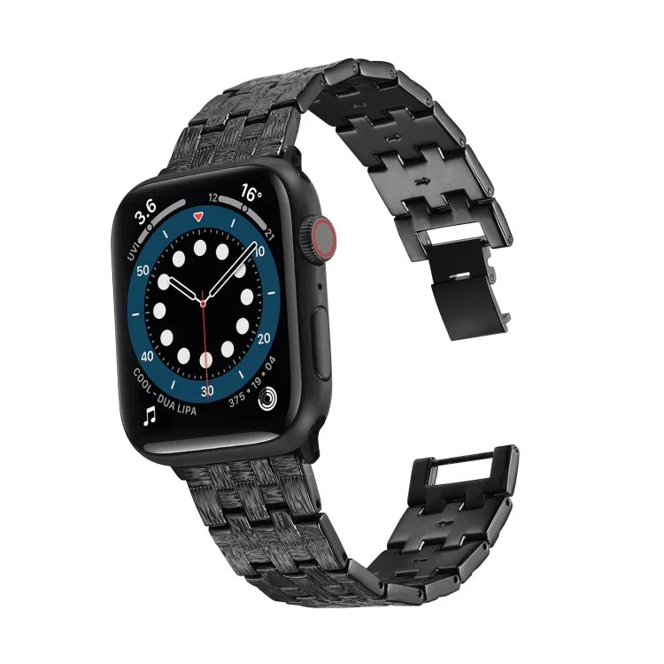 สายสแตนเลสสตีลเปลี่ยนลายทอ สำหรับ Apple Watch Series, 7 41mm / 6 & SE & 5 & 4 40mm / 3 & 2 & 1 38mm, 7 45mm / 6 & SE & 5 & 4 44mm / 3 & 2 & 1 42mm