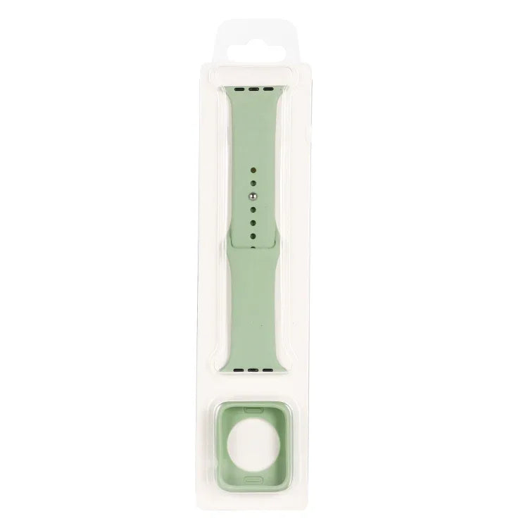 ชุดสายซิลิโคนเปลี่ยนพร้อมเคสกันรอยนาฬิกา สำหรับ Apple Watch Series 3 & 2 & 1 38mm, สำหรับ Apple Watch Series 3 & 2 & 1 42mm