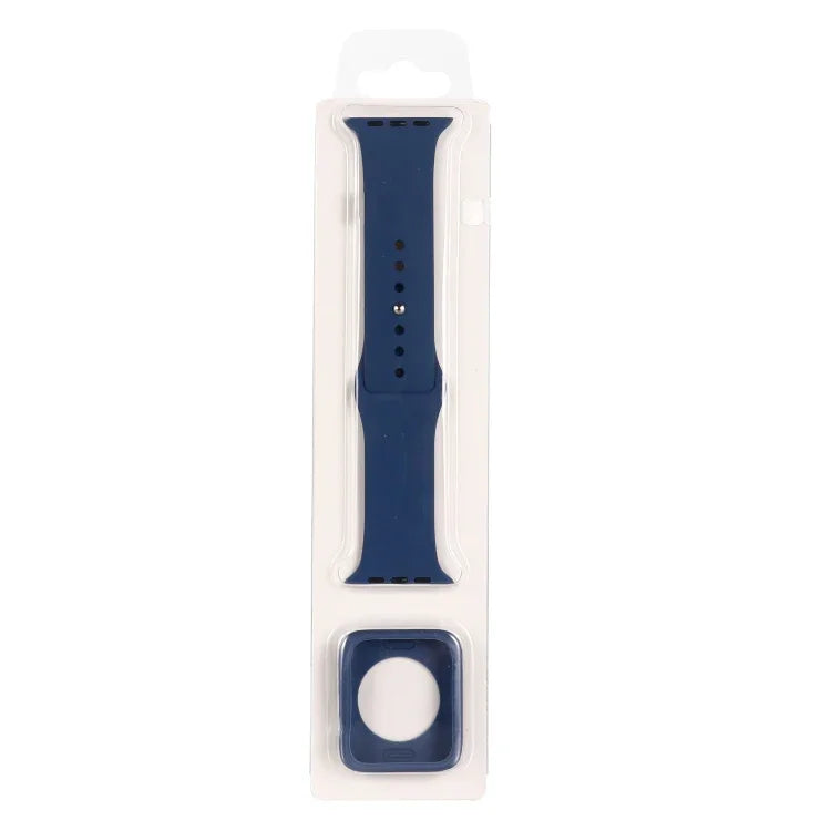 ชุดสายซิลิโคนเปลี่ยนพร้อมเคสกันรอยนาฬิกา สำหรับ Apple Watch Series 3 & 2 & 1 38mm, สำหรับ Apple Watch Series 3 & 2 & 1 42mm