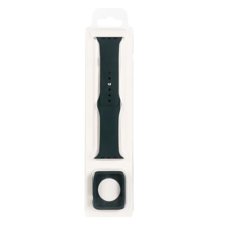 ชุดสายซิลิโคนเปลี่ยนพร้อมเคสกันรอยนาฬิกา สำหรับ Apple Watch Series 3 & 2 & 1 38mm, สำหรับ Apple Watch Series 3 & 2 & 1 42mm