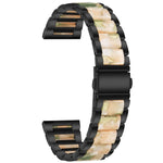 สายรัดข้อมือแบบสามเม็ดเหล็ก + เรซินสำหรับเปลี่ยน สำหรับนาฬิกา Samsung Smart Watch ขนาด 20 มม., สำหรับนาฬิกา Samsung Smart Watch ขนาด 22 มม.