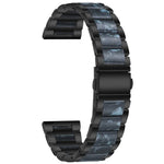 สายรัดข้อมือแบบสามเม็ดเหล็ก + เรซินสำหรับเปลี่ยน สำหรับนาฬิกา Samsung Smart Watch ขนาด 20 มม., สำหรับนาฬิกา Samsung Smart Watch ขนาด 22 มม.