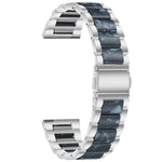 สายรัดข้อมือแบบสามเม็ดเหล็ก + เรซินสำหรับเปลี่ยน สำหรับนาฬิกา Samsung Smart Watch ขนาด 20 มม., สำหรับนาฬิกา Samsung Smart Watch ขนาด 22 มม.