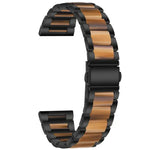 สายรัดข้อมือแบบสามเม็ดเหล็ก + เรซินสำหรับเปลี่ยน สำหรับนาฬิกา Samsung Smart Watch ขนาด 20 มม., สำหรับนาฬิกา Samsung Smart Watch ขนาด 22 มม.