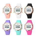 นาฬิกาอิเล็กทรอนิกส์ SKMEI รุ่น 1720 หน้าปัดกลม แสดงผลดิจิทัล LED สายซิลิโคนเรืองแสง